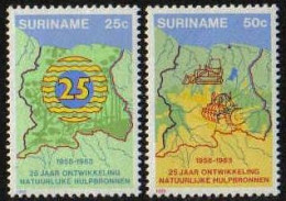 Suriname 1983 Ontginning Van Natuurlijke Grondstoffen , Map MNH/**/Postfris  - Surinam