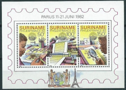 Suriname 1982 Blokje Philex France 1982 - Stamp Exhibition MNH/**/Postfris  - Surinam