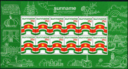 Suriname 1976 Velletje 715 Onafhankelijkheid - Independence Sheet 12x25ct MNH/**/Postfris  - Surinam