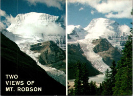 11-3-2025 (2 Y 42) Canada - Rocky Mountains & Mt Robson (2 Postcards) - Otros & Sin Clasificación