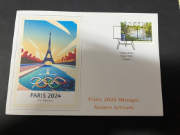 11-3-2024 (2 Y 43) Paris Olympic Games 2024 - 7 (of 12 Covers Series) For The Paris 2024 Olympic Games Artwork - Sommer 2024: Paris