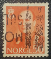 Norway King Olav Used Stamp Unique Cancel - Used Stamps