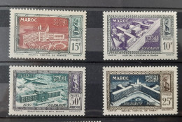 Maroc N° Yvert 302 à 304 Et PA83** 1951 MNH. - Neufs