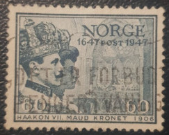 Norway 60 Used Stamp 1947 Norwegian Mail Service - Used Stamps