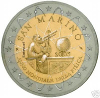 San Marino (Saint Marin) 2005 : 2 Euro Commémorative 'Galileo Galilei' (en Capsule) - San Marino