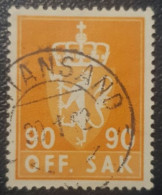 Norway 90 Classic Used Postmark Stamp - Officials