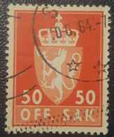 Norway 50 Used Stamp OFF. SAK - Oficiales