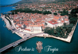 73688084 Trogir Trau Altstadt Fliegeraufnahme Trogir Trau - Croatie