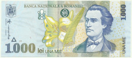 ROMANIA - 1.000 Lei - 1998 - Pick 106 - Unc. - Série 001B - Wmk: Large, Sloping BNR - 1000 - Roemenië