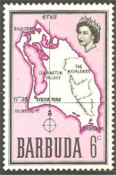 XW01-2939 Barbuda Carte Map Ile Island Insel Isola MNH ** Neuf SC - Isole