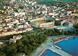 73687195 Pula Pola Croatia Arena Hafen Fliegeraufnahme  - Croatie