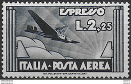 1933 Italia Posta Aerea Espresso Lire 2,25 MNH Sassone N. 44 - Autres & Non Classés