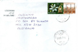 Romania 2021  Air Mail Cover Sent To Australia - Storia Postale
