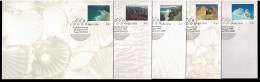 Australia 1989 National Parks  Set Of 5 Prestamped Envelopes (PSEs) First Day - Lettres & Documents