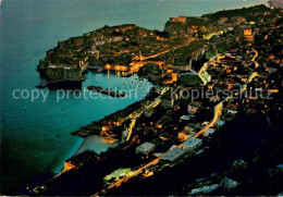 73683147 Dubrovnik Ragusa Altstadt Hafen Festung Bei Nacht Dubrovnik Ragusa - Croatie