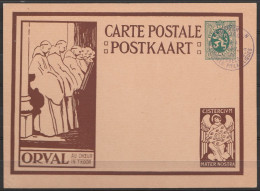 EP 35c Vert "Lion Héraldique" - ORVAL/Au Chœur Càd ANTWERPEN/ANVERS/3-4 NOV 1928/JOURNEES PHILATELIQUES/POSTZEGELSDAGEN - Briefkaarten 1909-1934