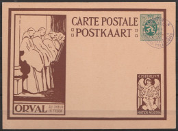 EP 35c Vert "Lion Héraldique" - ORVAL/Au Chœur Càd ANTWERPEN/ANVERS/3-4 NOV 1928/JOURNEES PHILATELIQUES/POSTZEGELSDAGEN - Cartoline 1909-1934