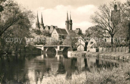 73572547 Merseburg Saale Blick Ueber Die Saale Auf Schloss Und Dom Merseburg Saa - Merseburg