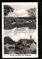 AK Orsingen /Landkreis Stockach, Kirche, Schulhaus Und Pfarrhaus, Teilansicht  - Stockach