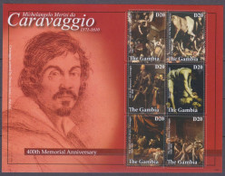 2010 Gambia 6361-6366KL Painting 400 Years Since Caravaggio's Death 9,00 € - Impressionismus