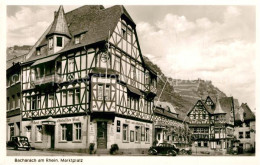 73566970 Bacharach Rhein Marktplatz Fachwerk Bacharach Rhein - Bacharach