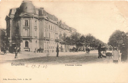 BELGIQUE -  Bruxelles - Vue Sur L'avenue Louise  - Animé - Carte Postale Ancienne - Lanen, Boulevards