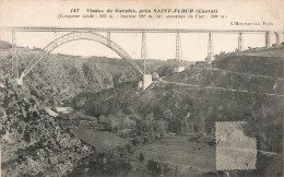 FRANCE - Viaduc De Garabit - Près Saint Flour (Cantal) - Vue Générale Du Pont Routier - Carte Postale Ancienne - Saint Flour