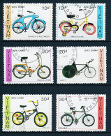 6 Timbres Oblitérés VIETNAM XIII-8 Bu'u Chinh Vélo Bicyclette -VMX-PL   -Premier   -Huffy   -Rabasa Derbi   -Bowden - Wielrennen