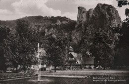 58177 - Bad Münster Am Stein-Ebernburg - Kurgarten Und Rheingrafenstein - 1955 - Bad Münster A. Stein - Ebernburg