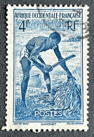 FRAWA0036U1 - Local Motives - Palm Kernel In Athiéné - Dahomey - 4 F Used Stamp - AOF - 1947 - Usados