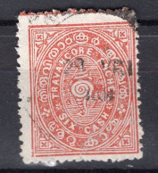 J3555 - BRITISH COLONIES TRAVANCORE Yv N°13 - Travancore