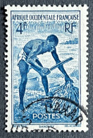 FRAWA0036U3 - Local Motives - Palm Kernel In Athiéné - Dahomey - 4 F Used Stamp - AOF - 1947 - Gebruikt