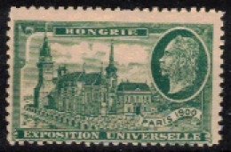 FRANCE     VIGNETTES      Exposition Universelle Paris 1900     Hongrie - Toerisme (Vignetten)