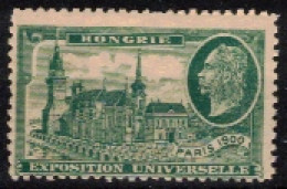 FRANCE     VIGNETTES      Exposition Universelle Paris 1900     Hongrie - Turismo (Viñetas)