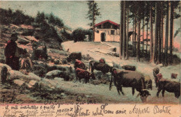 ARTS - Peintures Et Tableaux - Un Fermier Avec Ses Troupes De Vaches - Carte Postale Ancienne - Pittura & Quadri