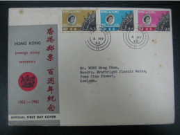 Hong Kong 1962 Centenary Of Hong Kong Stamps First Day Cover  GPO FDC - Covers & Documents