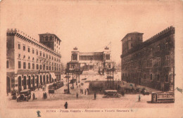 ITALIE - Roma - Piazza Venezia - Monumento A Vitorio Emanuele II - Animé - Carte Postale Ancienne - Andere Monumente & Gebäude