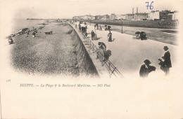 FRANCE - Dieppe - La Plage Et Le Boulevard Maritime - Carte Postale Ancienne - Dieppe