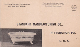 PITTSBURG PORCELAIN ENAMELED IRON BATHS STANDARD MANUFACTURING - Pittsburgh