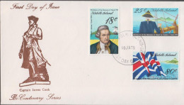 1978. NORFOLK ISLAND. Captain Cook In Complete Set With 3 Stamps On FDC. (MICHEL 205-207) - JF543097 - Norfolk Island