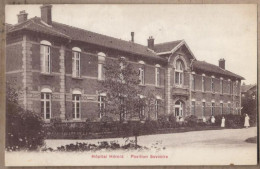 CPA 75 - PARIS - 19 ème Arrondissement - Hôpital Hérold - Pavillon Sevestre - TB PLAN Façade ANIMATION Infirmières - Salud, Hospitales