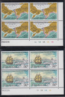 1978. NORFOLK ISLAND. Captain Cook Complete Set In Never Hinged 4-blocks With Margin.  (MICHEL 218-219) - JF543110 - Norfolk Island