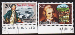 1978. NORFOLK ISLAND. James Cook Complete Set With Lower Margin.  (MICHEL 223-224) - JF543115 - Ile Norfolk