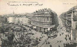 FRANCE - Marseille -  Vue Sur La Rue De La République - Animé - Carte Postale Ancienne - Unclassified