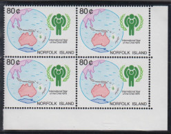 1979. NORFOLK ISLAND. Year Of The Child In Never Hinged 4-block With Margin. (MICHEL 233) - JF543127 - Norfolk Island