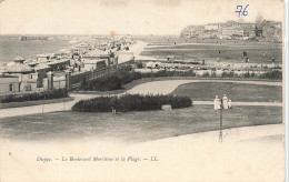 FRANCE - Dieppe - Le Boulevard Maritime Et La Plage - Carte Postale Ancienne - Dieppe