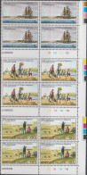 1981. NORFOLK ISLAND. Emigration From Pitcairn COMPLETE SET In Never Hinged 4-blocks With... (MICHEL 261-263) - JF543145 - Isla Norfolk