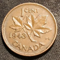 CANADA - 1 CENT 1943 - Georges VI Avec "ET IND: IMP:" - KM 32 - Canada