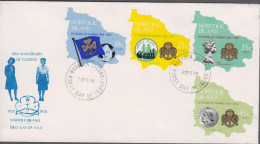1978. NORFOLK ISLAND. GUIDING - GIRL SCOUTS In Complete Set On FDC. (MICHEL 208-211) - JF543154 - Isla Norfolk