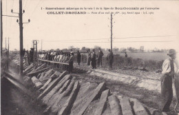 CHEMIN DE FER RENOUVELLEMENT MECANIQUE DE LA VOIE LIGNE DU BOURBONNAIS ENTREPRISE COLLET DROUARD POSE D'UN RAIL ANIMEE - Kunstbauten